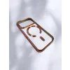 Husa Spate Beauty Lens Frame MagSafe pentru iPhone 17 Pro Bulk Roz/Mov