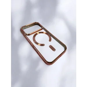 Husa Spate Beauty Lens Frame MagSafe pentru iPhone 17 Pro Bulk Roz/Mov
