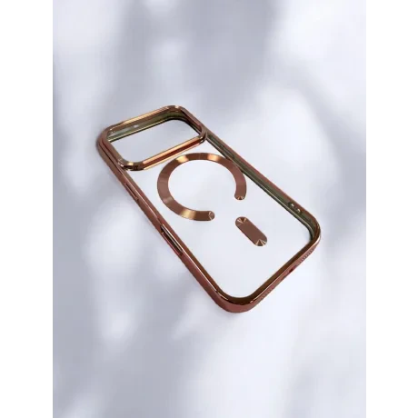 Husa Spate Beauty Lens Frame MagSafe pentru iPhone 17 Pro Bulk Roz/Mov