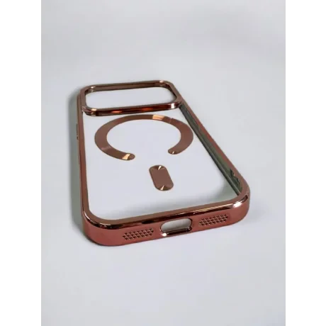 Husa Spate Beauty Lens Frame MagSafe pentru iPhone 17 Pro Bulk Roz/Mov