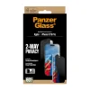Folie Sticla Privacy PanzerGlass UWF pentru iPhone 16 Pro/17 PG93414 Negru