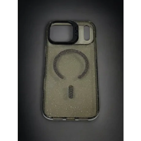 Husa Spate Fashion MagSafe pentru iPhone 17 Pro Max Negru