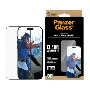 Folie Sticla PanzerGlass UWF pentru iPhone 16 Pro Max/17 Pro Max PG66497 Negru