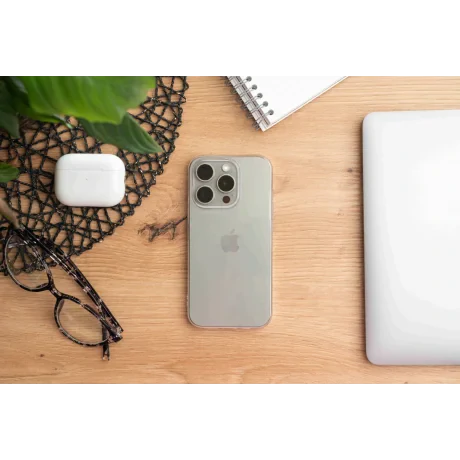 Husa Spate Swissten Silicon Jelly pentru iPhone 15 Pro Max Transparent
