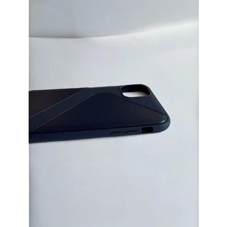 Husa Cover Silicon Carbon pentru iPhone 12 Pro Max Bulk Albastru