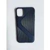 Husa Cover Silicon Carbon pentru iPhone 12 Pro Max Bulk Albastru