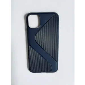 Husa Cover Silicon Carbon pentru iPhone 12 Pro Max Bulk Albastru