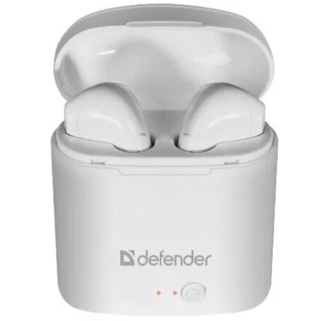 Casti Bluetooth Defender Twins 630 Wireless BT 5.0 Alb