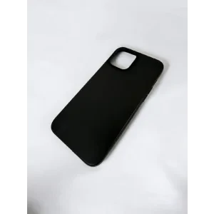 Husa Spate Silicon Slim Mat pentru iPhone 12 Pro Max Bulk Negru