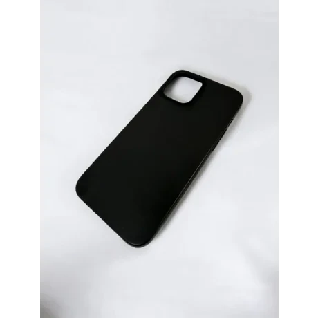 Husa Spate Silicon Slim Mat pentru iPhone 12 Pro Max Bulk Negru
