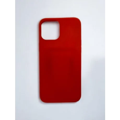 Husa Spate Silicon Slim Mat pentru iPhone 12 Pro Max Bulk Rosu