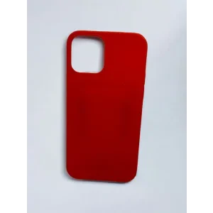 Husa Spate Silicon Slim Mat pentru iPhone 12/12 Pro Bulk Rosu