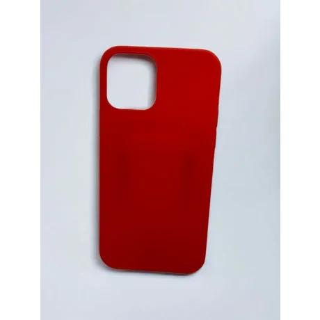 Husa Spate Silicon Slim Mat pentru iPhone 12/12 Pro Bulk Rosu