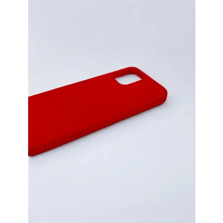 Husa Spate Silicon Slim Mat pentru iPhone 12/12 Pro Bulk Rosu