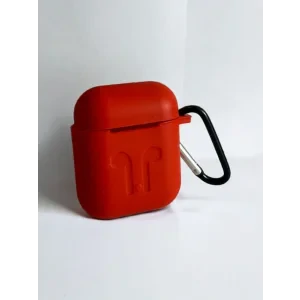 Husa AirPods Silicon Joe Clip pentru AirPods 1/2 Bulk Rosu