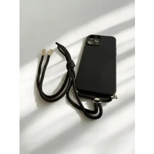 Husa Spate cu Snur ( Summer) pentru iPhone 13 Pro Max Negru