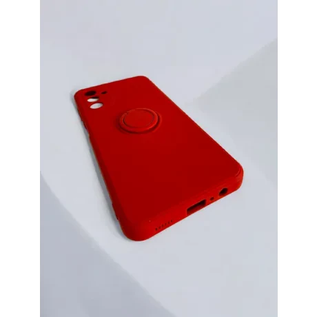 Husa Spate Silicon Finger Grip pentru Samsung Galaxy A13 5G Bulk Rosu