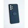 Husa Spate Silicon Finger Grip pentru Samsung Galaxy A33 5G Bulk Albastru