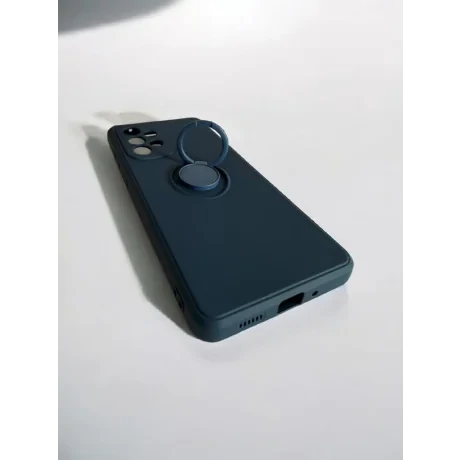 Husa Spate Silicon Finger Grip pentru Samsung Galaxy A33 5G Bulk Albastru