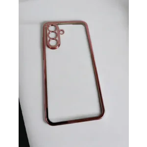 Husa Spate Beauty Lens Frame pentru Samsung Galaxy A36 5G Bulk Roz/Mov