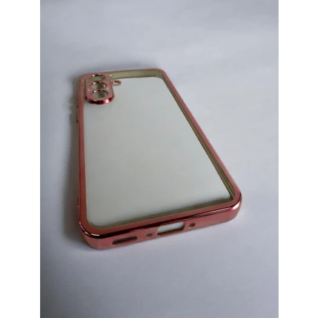 Husa Spate Beauty Lens Frame pentru Samsung Galaxy A56 5G Bulk Roz/Mov