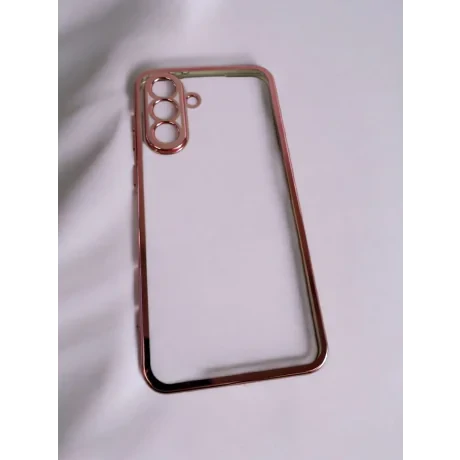 Husa Spate Beauty Lens Frame pentru Samsung Galaxy A56 5G Bulk Roz/Mov