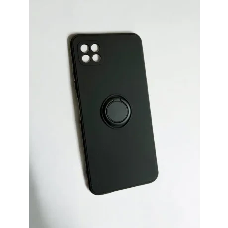 Husa Spate Silicon Finger Grip pentru Samsung Galaxy A22 5G Bulk Negru