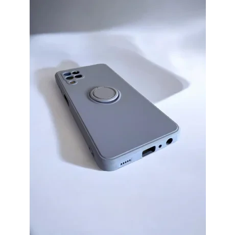 Husa Spate Silicon Finger Grip pentru Samsung Galaxy A22 Bulk Roz/Mov