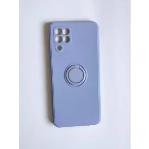 Husa Spate Silicon Finger Grip pentru Samsung Galaxy A22 Bulk Roz/Mov