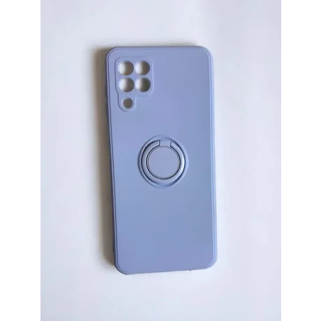 Husa Spate Silicon Finger Grip pentru Samsung Galaxy A22 Bulk Roz/Mov