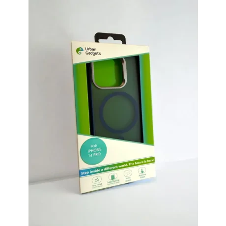 Husa Spate Urban Gadgets MagSafe pentru iPhone 14 Pro Albastru