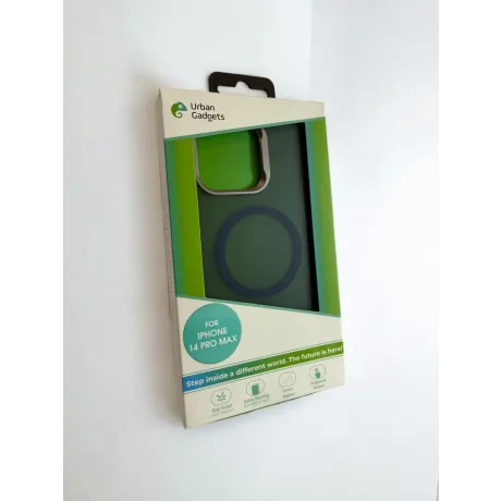 Husa Spate Urban Gadgets MagSafe pentru iPhone 14 Pro Max Albastru