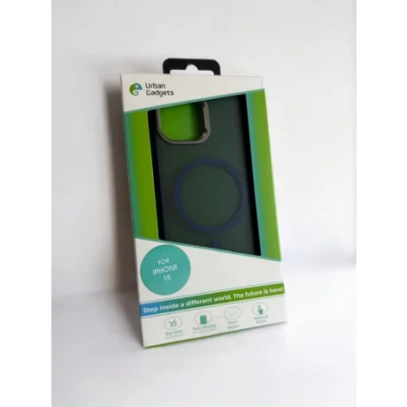Husa Spate Urban Gadgets MagSafe pentru iPhone 15 Albastru