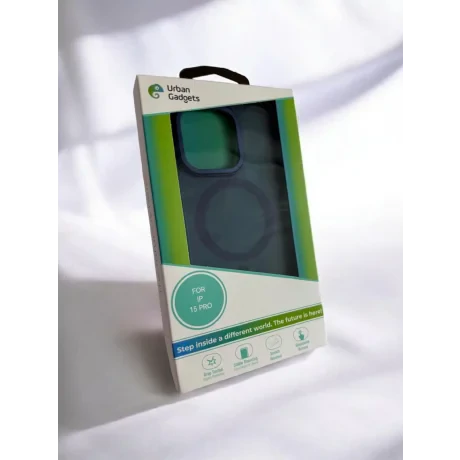Husa Spate Urban Gadgets MagSafe pentru iPhone 15 Pro Albastru
