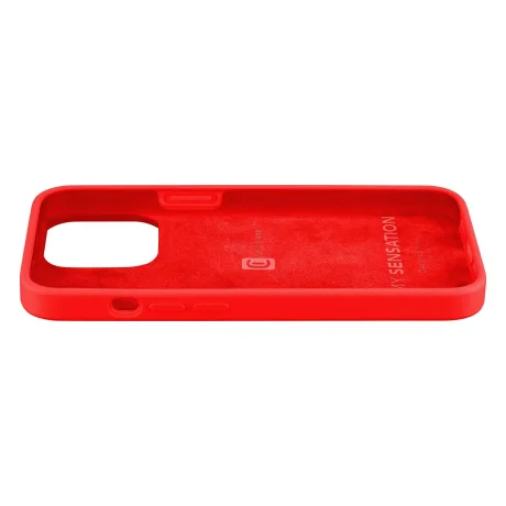 Husa Spate Cellularline Silicon Soft pentru iPhone 13 Pro Max Rosu