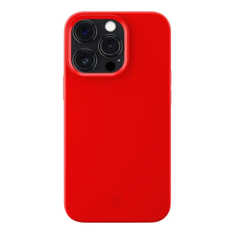 Husa Spate Cellularline Silicon Soft pentru iPhone 13 Pro Max Rosu