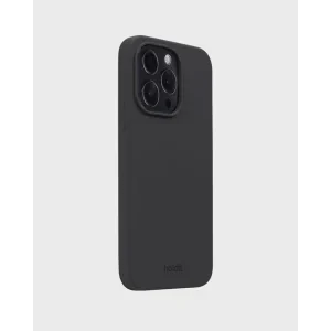 Husa Spate Holdit Silicon pentru iPhone 15 Pro Negru