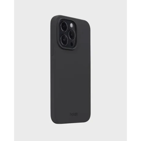 Husa Spate Holdit Silicon pentru iPhone 15 Pro Negru