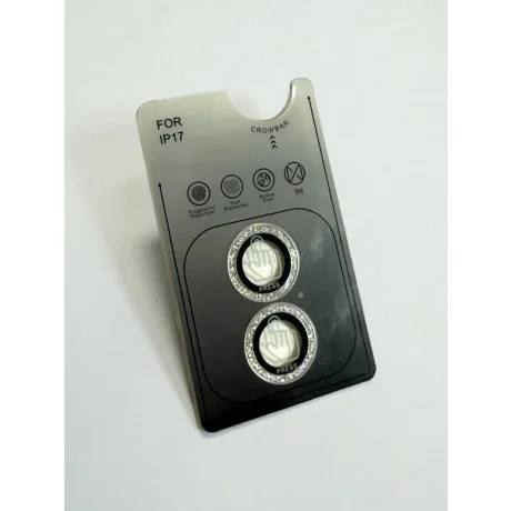 Folie Sticla Camera Individual Urban Gadgets Glitter pentru iPhone 16/16 Plus/17 Argintiu (285213)