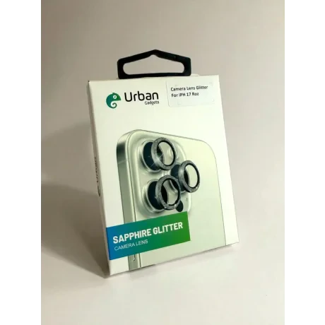 Folie Sticla Camera Individual Urban Gadgets Glitter pentru iPhone 16/16 Plus/17 Roz (287446)