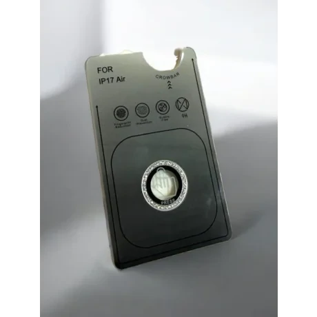 Folie Sticla Camera Individual Urban Gadgets Glitter pentru iPhone 17 Air Argintiu