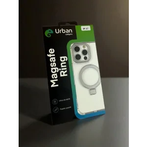 Husa Spate Urban Gadgets Inel Stand Magsafe pentru iPhone 17 Transparent