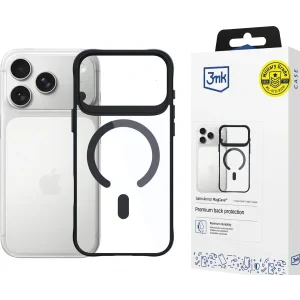 Husa Spate 3MK Satin Armor MagSafe pentru iPhone 17 Pro Max Negru