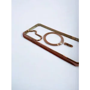 Husa Spate Beauty Lens Frame Magsafe pentru Sam Gal S25Plus Bulk Roz/Mov