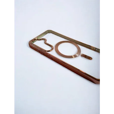 Husa Spate Beauty Lens Frame Magsafe pentru Sam Gal S25Plus Bulk Roz/Mov