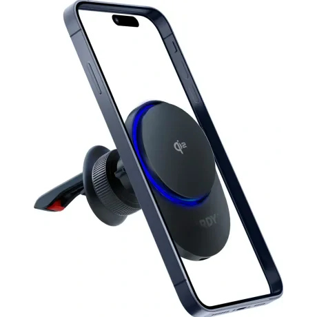 Suport Auto AirVent 3MK cu incarcare MagSafe Aero15WMPP Q12 Negru