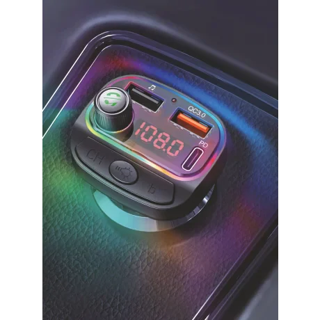 Transmitator FM Wireless RGB Swissten Negru