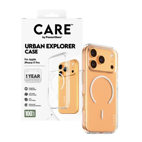 Husa Spate PanzerGlass MagSafe pentru iPhone 17 Pro CR29887 Transparent