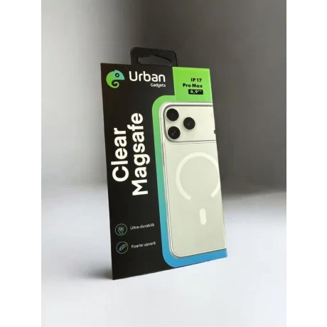 Husa Spate Urban Gadgets MagSafe B&amp;IMC  pentru iPhone 17 Pro Max SG170 Transparent