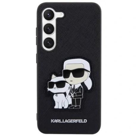 Husa  Karl Lagerfeld PU Saffiano Karl and Choupette NFT  Samsung Galaxy S23 Black